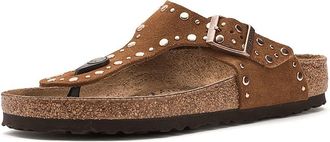 Birkenstock Gizeh Rivets - Suede Womens Dress Sandals Mink : EU 41 (US Womens 10-10.5) Regular