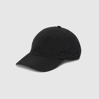 Gucci Cotton Baseball Hat With Print, Size XXL, Black, Nylon