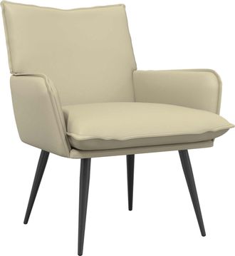 vidaXL Sill&oacute;n Crema Cuero Sint&eacute;tico Vidaxl