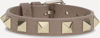 Valentino Garavani Bracciale Rockstud in pelle Woman UNI