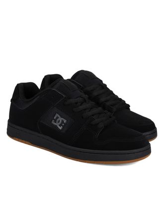 DC Sneaker DC SHOES Manteca, Herren, Gr. 8,5(41), schwarz, Obermaterial: Leder (Kuh) / Futter: Textil / Aussensohle: Gummi, Schuhe Sneaker