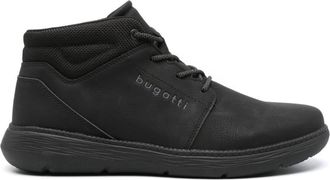 Bugatti Cedar embossed-logo boots - men - Polyester/Rubber/Polyurethane - 45 - Black