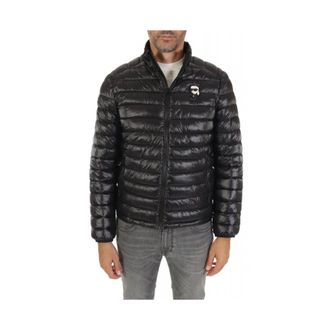 Karl Lagerfeld Heren, Jassen, Zwart, Maat: 4XL Leer