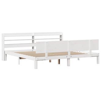 Berkfield Home Beautiful Bed Frame with Headboard without Mattress White 200x200 cm