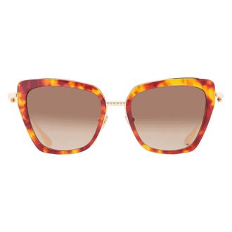 Valentino DAYDREAM II Brown Gradient Butterfly Ladies Sunglasses VLS-165 B 53