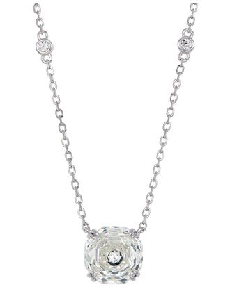 Savvy Cie Jewels Silver Cz Pendant Necklace