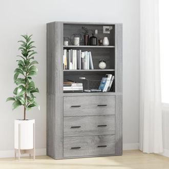 Berkfield Home Highboard Grey Sonoma Engineered Wood