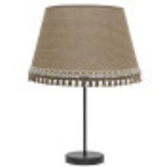 Fabrilamp Lampara Sobremesa Alto Modelo Ada Cuero/arena
