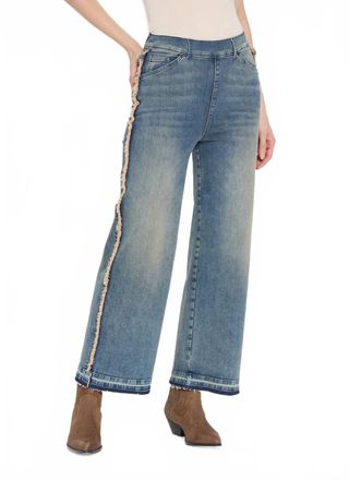 Lyss&eacute; Womens Era Wide Leg Jeans In Blue