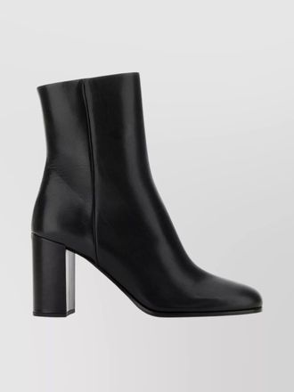 Prada stylish leather ankle boots with block heel