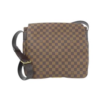 Louis Vuitton Pre-owned Cross Body Bags, male, Brown, Size: ONE SIZE Pre-owned Bastille Damier Shoulder Bag