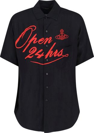 Vivienne Westwood Opne 24 Hrs Bowling Shirt - Black