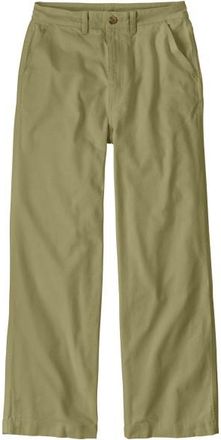 Patagonia Point Reyes Canvas Wide Leg Pants Freizeithose f&uuml;r Damen | oliv