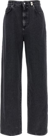 Alexander McQueen Black Wide leg jeans