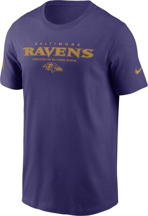 Nike Baltimore Ravens Sideline Team Issue Nike Mens Dri-FIT NFL T-Shirt in Purple | 02ET52M8G-AR5