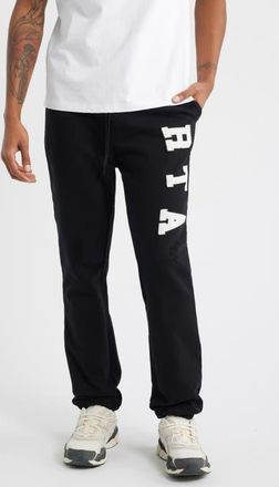 Rta Owen Cotton Drawstring Joggers in Black Collegiate at Nordstrom, Size Xxx-Large
