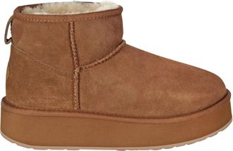 Emu Stivaletti Micro Flatform 2.0 - Dames - Winterlaarzen - Bruin - 38 EU - Leer - Schoenen