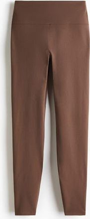 H&M Sports Leggings With Softmove in Mocha at Nordstrom, Size X-Small