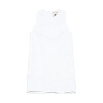 Semicouture Vestido Mini sin Mangas - Dresses - Mujer - Blanco - L