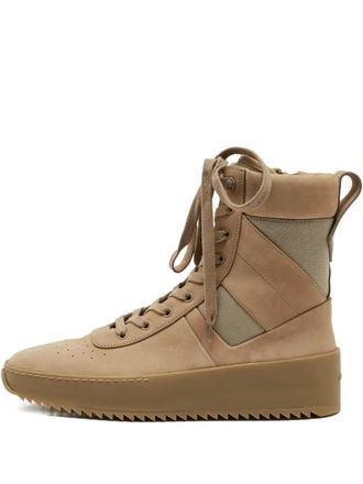 Fear of God High-top sneakers met vlakken - Beige