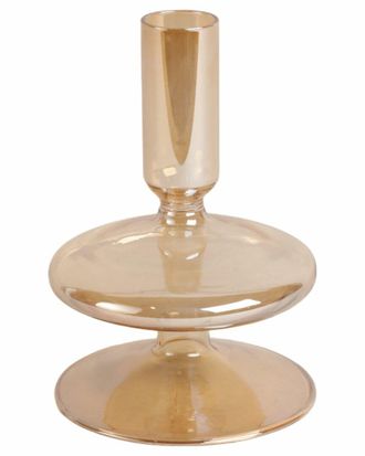 Sagebrook Home 5In Vintage Glass Taper Candle Holder
