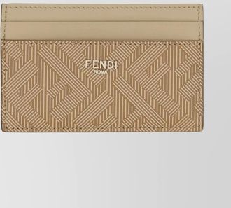 Fendi compact geometric pattern card holder