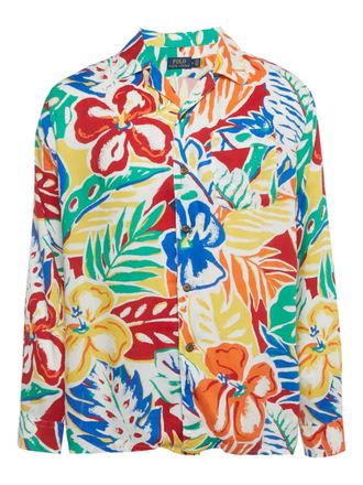 Ralph Lauren floral-print shirt - men - Viscose - M - White
