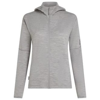 Icebreaker Merino 360 Realfleece Elemental L/S Zip Merinojacke f&uuml;r Damen | grau