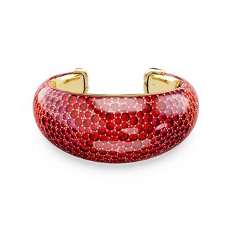 Swarovski Idyllia Red Cuff, Size Large