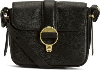 Barbour Mini Rosa Leather Crossbody Bag in Black at Nordstrom