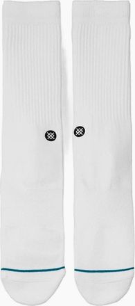 Stance Mens Stance Icon Crew Socks - White/Multi - Size: 9.5/13/12.5/12/11.5/11/9/16/15.5/15/14.5/14/13.5/10.5/10