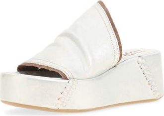 A.S.98 Marlon Platform Sandal in Silver at Nordstrom, Size 9.5-10Us