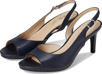 Life Stride Teller 2 Slingbacks Womens Sandals Lux Navy : 5.5 M (B), Leather/Rubber