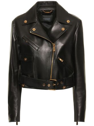 Versace Leather Biker Jacket