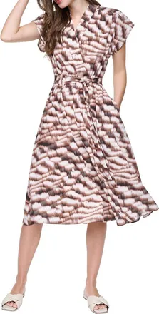DKNY Dkny Faux Wrap Midi Dress
