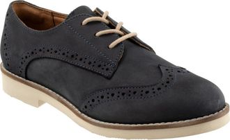 Softwalk Willet Wingtip Derby in Navy Nubuck at Nordstrom, Size 10.5