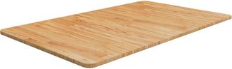 vidaXL Encimera Ba&ntilde;o Madera Maciza Tratada Marr&oacute;n Claro 100x60x1,5 Cm Vidaxl
