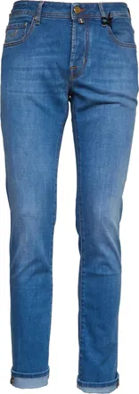 Jacob Cohen Bard Logo Button Skinny Jeans