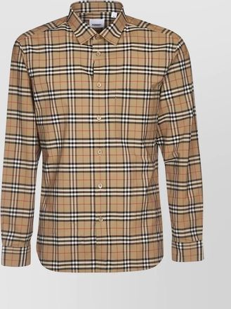 Burberry eternal check pattern shirt