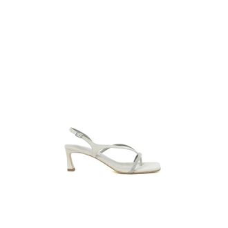 PESERICO Peserico, High Heel Sandals, female, Gray, Size: 10 US Suede Thong Sandal
