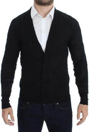 Costume National Fine Wool Button Mens Cardigan