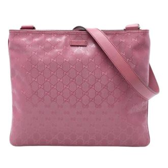 Gucci Pre-owned Canvas Crossbody Bag - Dames - Pre-owned - Roze - Maat: ONE Size Leer