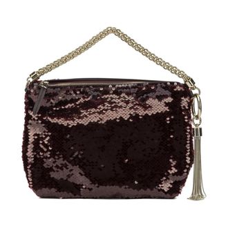 Jimmy Choo London Tassen, Dames, Rood, ONE Size, Pailletten, Callie Clutch