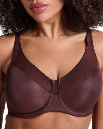 Hunkem&ouml;ller Nina Non-Padded Underwired Minimizer Bra in Chicory Coffee at Nordstrom, Size 42Ddd
