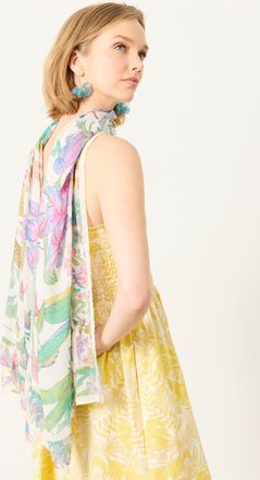 Fat Face FatFace Multi Tropical Printed Multi Use Scarf