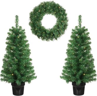 Black Box Trees &Aacute;rbol de navidad artificial norton verde h90xb45xl45cm