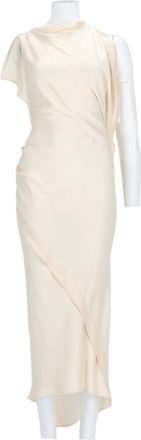Victoria Beckham Asymmetrical Draped Midi Dress