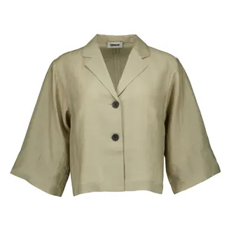 Zenggi Zenggi, Dames, Blouses & Shirts, Beige, Maat: 2XL Linnen