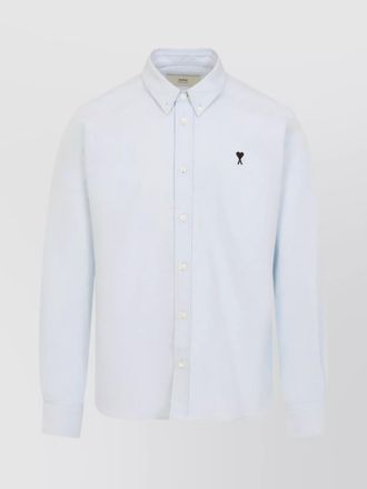 Ami cotton oxford button-down shirt
