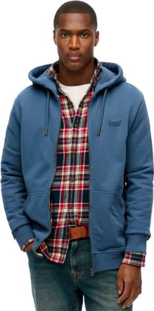 Superdry Uomo, Felpe, Blu, M, new